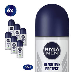 Sensitive Protect deodorant roller - 6 x 50 ml - voordeelverpakking