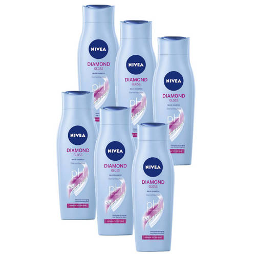 NIVEA Diamond Gloss Care Shampoo 250 ml - voordeelverpakking