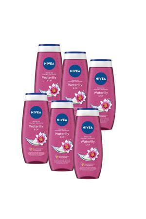 Waterlily & Oil douchegel - 6 x 250 ml - voordeelverpakking