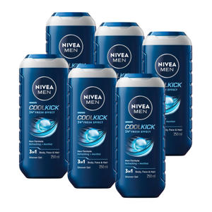 Cool Kick douchegel - 6 x 250 ml - voordeelverpakking
