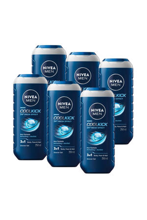 Cool Kick douchegel - 6 x 250 ml - voordeelverpakking