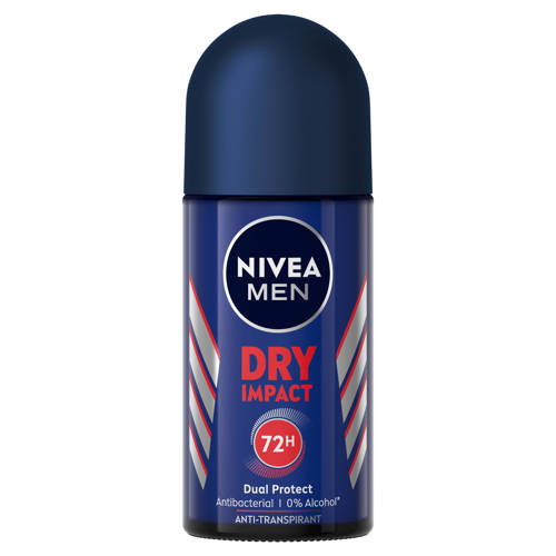 NIVEA Dry Impact deodorant roller - 6 x 50 ml - voordeelverpakking