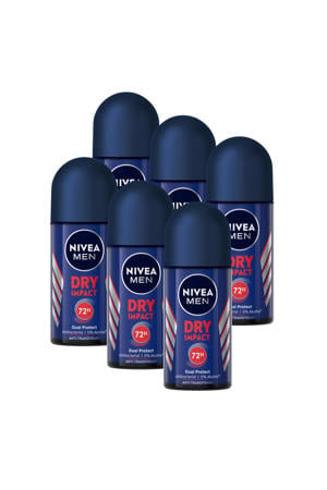 Dry Impact deodorant roller - 6 x 50 ml - voordeelverpakking