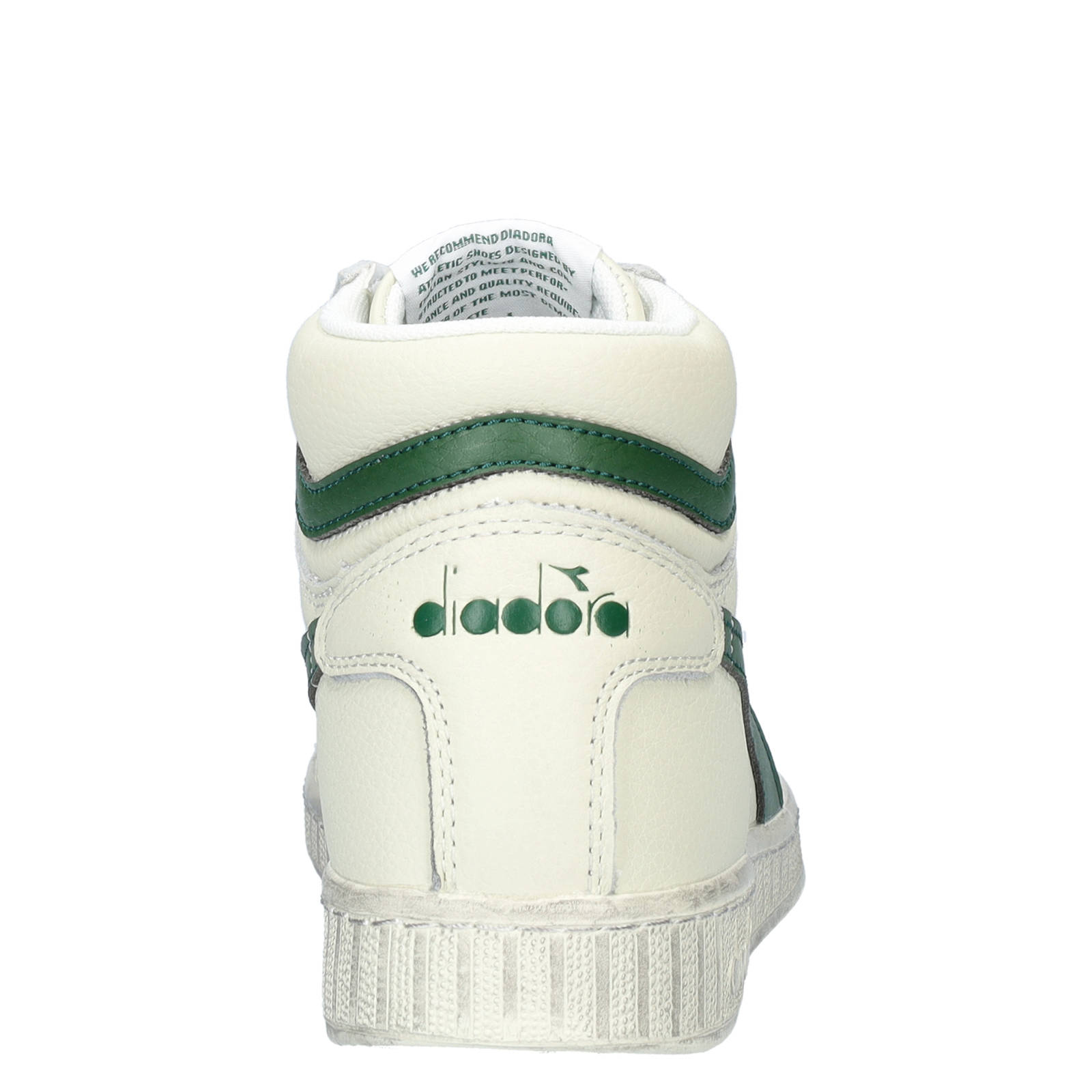 Game L High hoge leren sneakers off white/groen wehkamp Schoenen Sneakers Hoge Sneakers 