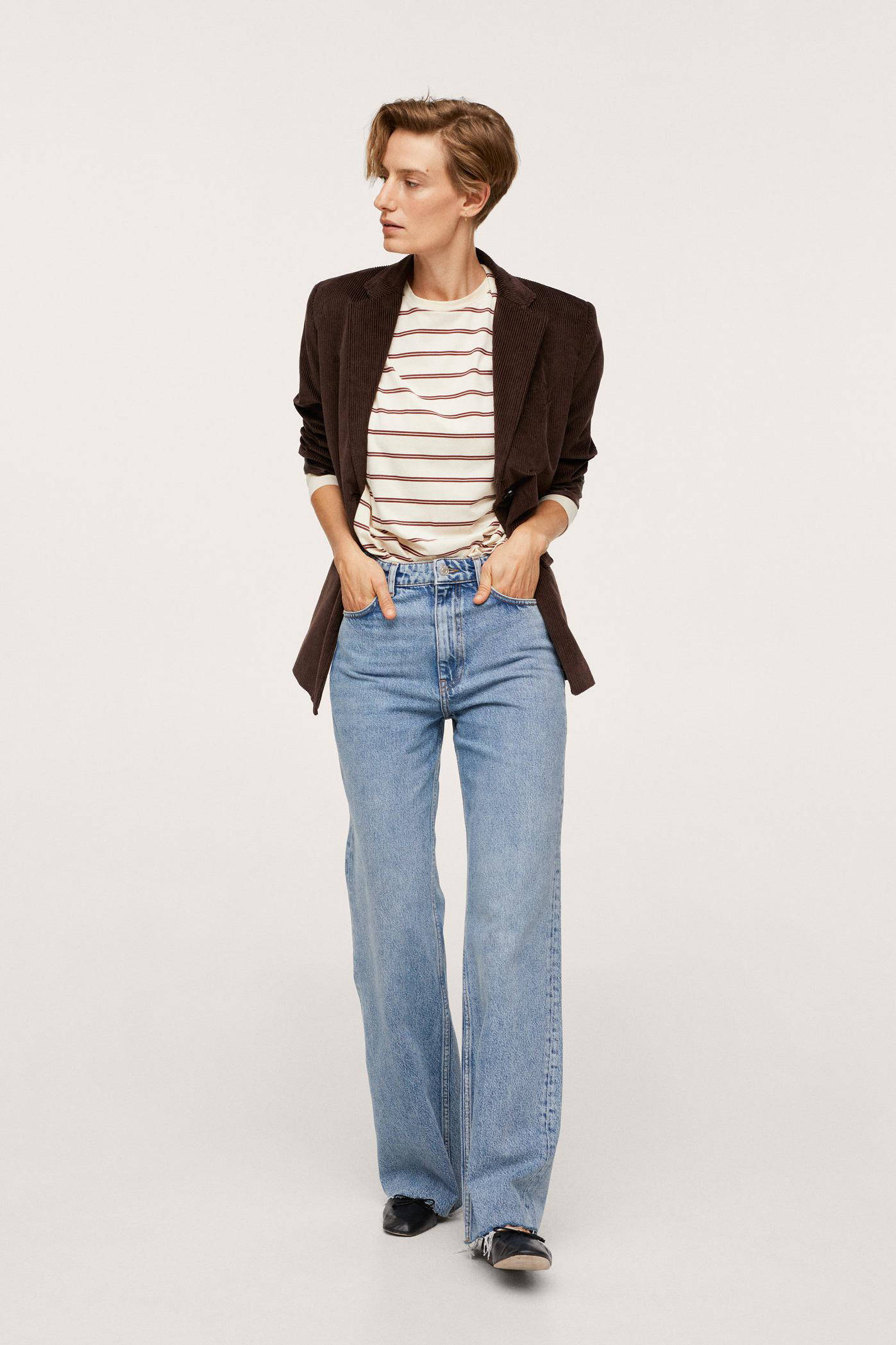 Mango high waist wide leg jeans light denim | wehkamp