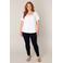 Base Level Curvy top Yoni met plooien wit