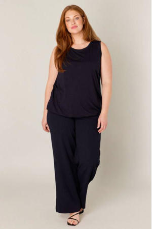 mouwloze top Yasmina donkerblauw