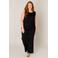 Base Level Curvy mouwloze top Yasmina zwart