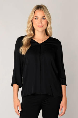 blousetop Yill viscose zwart