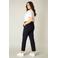 Base Level Curvy slim fit pantalon Angie donkerblauw