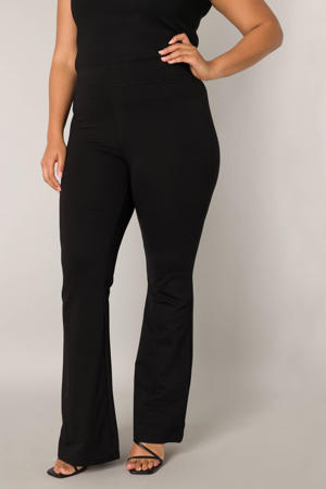 high waist flared tregging Allie zwart