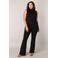 Base Level Curvy high waist flared tregging Allie zwart