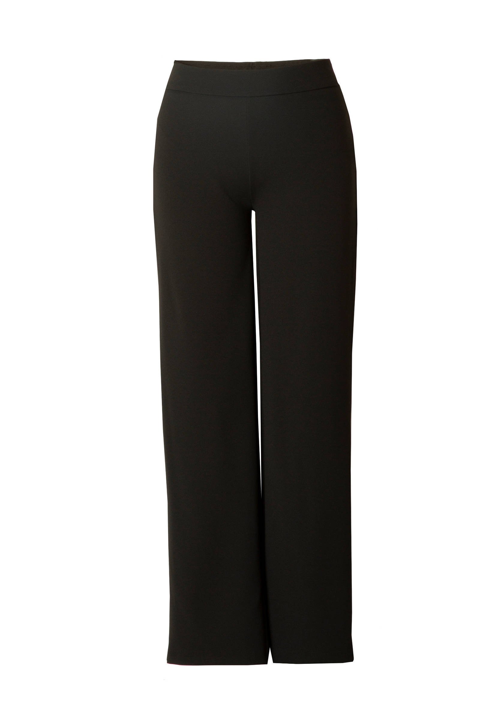 Base Level Curvy by Yesta wide leg broek Arah zwart online kopen