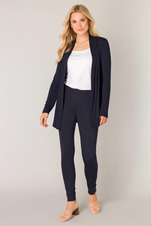 fijngebreid vest Yayla donkerblauw