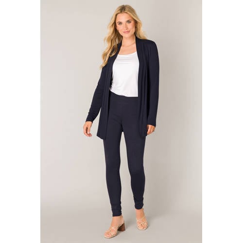 Base Level fijngebreid vest Yayla donkerblauw afbeelding