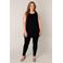 Base Level Curvy top Abbigail zwart