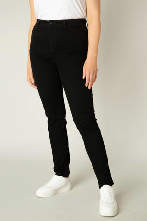 high waist skinny jeans Faya zwart