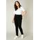Base Level Curvy high waist skinny jeans Faya zwart