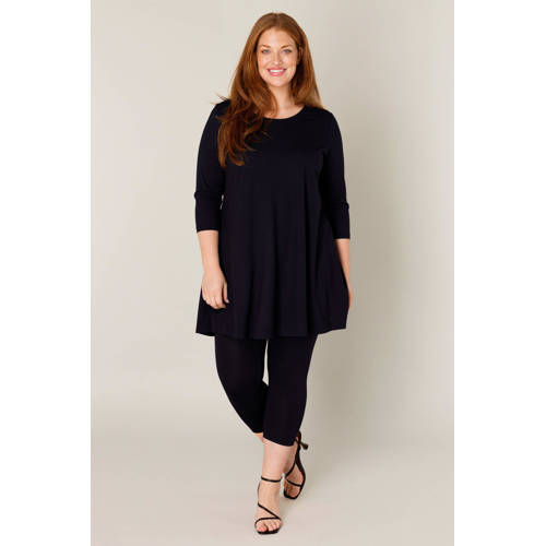 Base Level Curvy A-lijn tuniektop Aria donkerblauw afbeelding