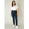 Base Level Curvy high waist skinny jeans Faya dark denim