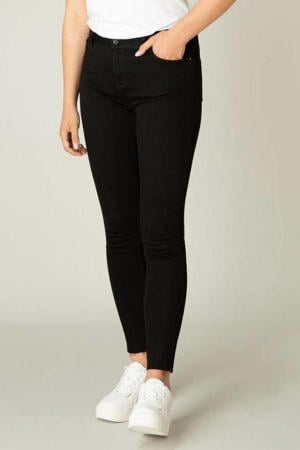 high waist skinny jeans Ann zwart