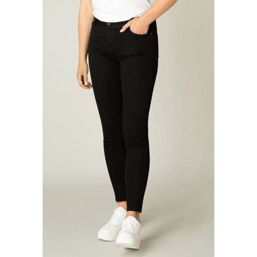 Base Level high waist skinny jeans Ann zwart afbeelding