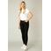 Base Level high waist skinny jeans Ann zwart