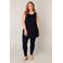 Base Level Curvy top Abbigail donkerblauw