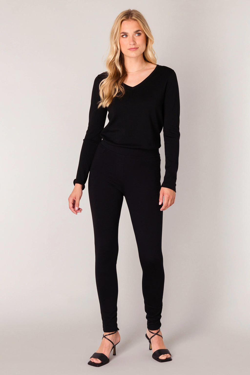 Base Level skinny tregging Ornika zwart