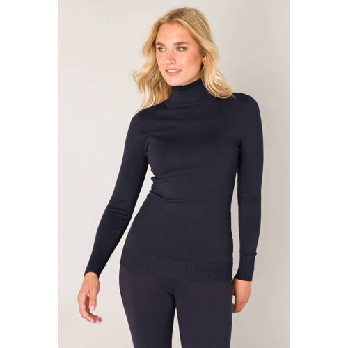 Base Level fijngebreide coltrui Yuen donkerblauw afbeelding