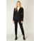 Base Level ongevoerde blazer Yolie zwart