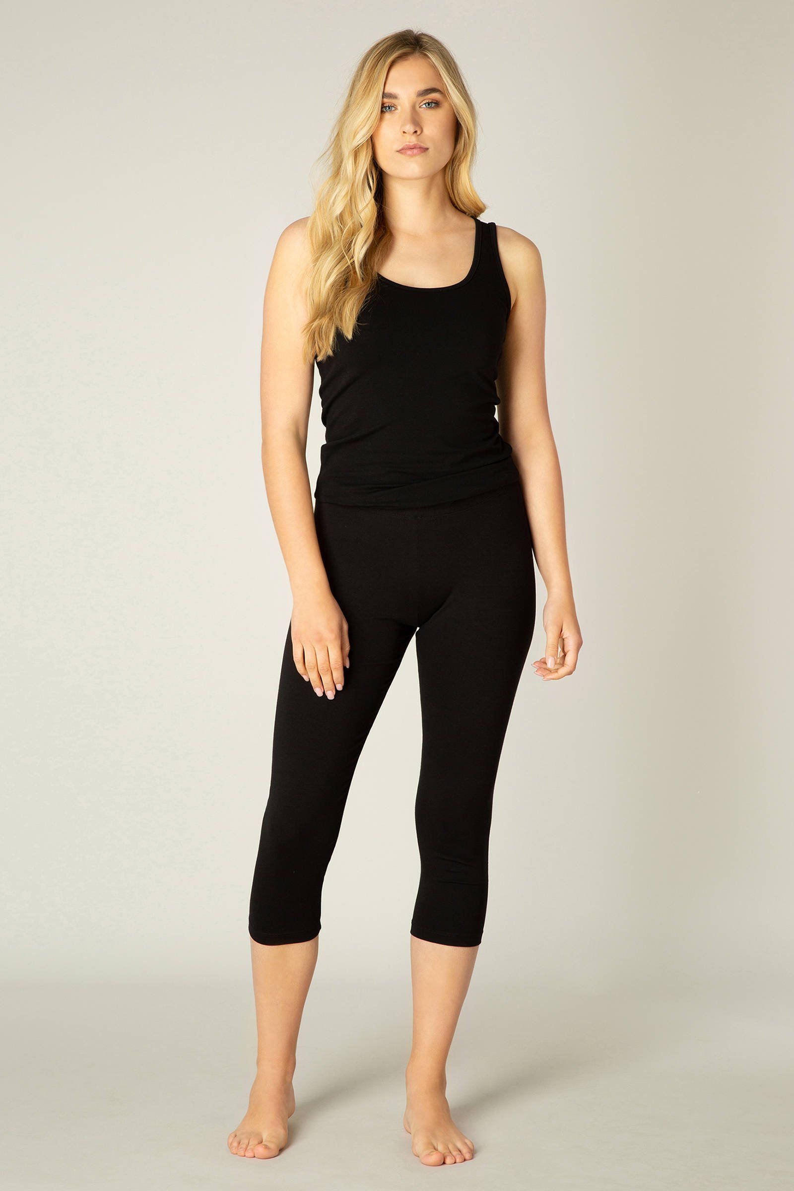 Zwarte outlet driekwart legging