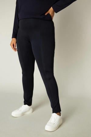 high waist skinny tregging Ada donkerblauw