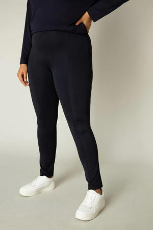 high waist skinny tregging Ada donkerblauw