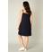 Base Level Curvy A-lijn jurk Alissa donkerblauw