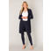 Base Level vest Yayla Long donkerblauw