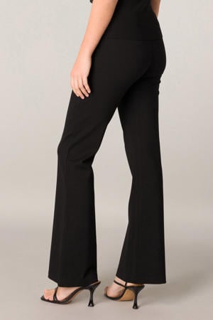 high waist flared tregging Yallie zwart