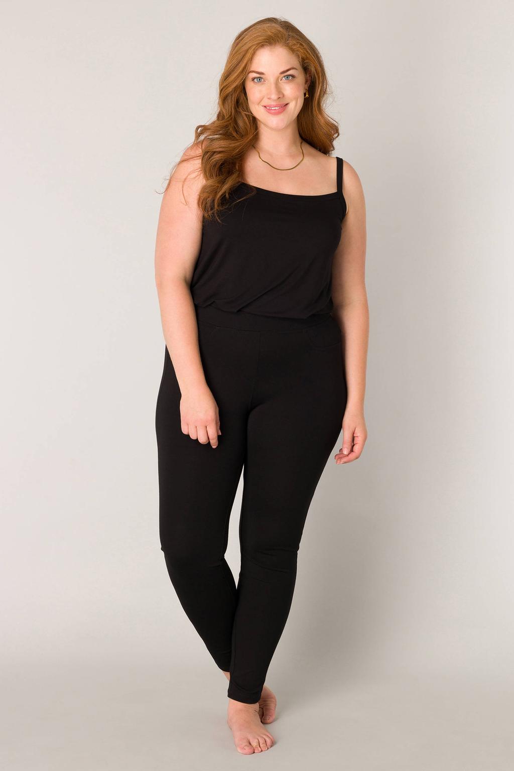 Base Level Curvy skinny tregging Arnika zwart