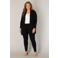 Base Level Curvy fijngebreid vest Ayla zwart