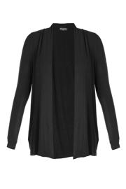 thumbnail: Base Level Curvy fijngebreid vest Ayla zwart