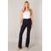 Base Level high waist flared tregging Yallie donkerblauw