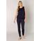 Base Level top Yasmin donkerblauw