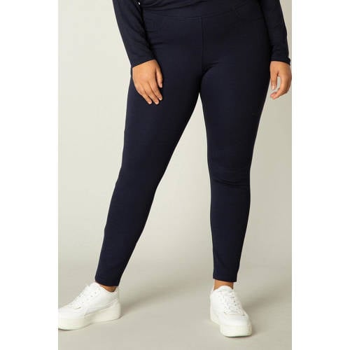 Base Level Curvy skinny tregging Arnika donkerblauw afbeelding