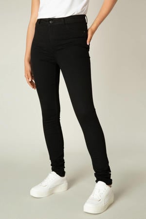 high waist skinny jeans Fay zwart