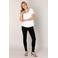 Base Level basic T-shirt Yona met plooien wit