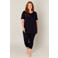 Base Level Curvy cropped basis legging Audrey  donkerblauw