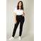 Base Level Curvy push-up slim fit jeans Joya zwart