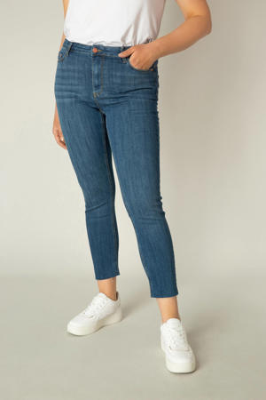 cropped high waist skinny jeans Anna light denim