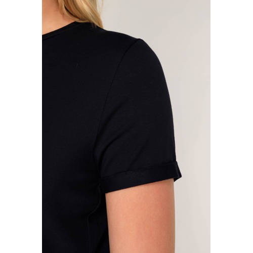 Base Level basic T-shirt Yalba donkerblauw afbeelding