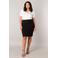 Base Level Curvy rok Amily zwart